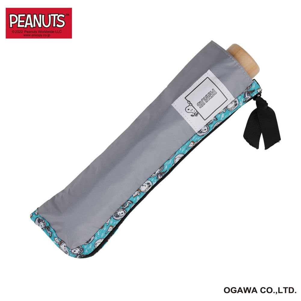 Ogawa Snoopy Folding Parasol for Women, 99.9% UV Protection, Heat Shielding, Water Repellent, Peanuts Space Design, 50cm, 6 Ribs, 56152