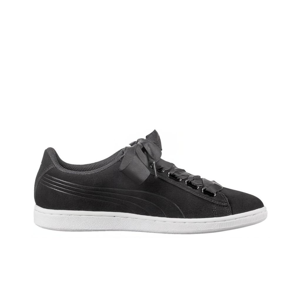 Puma Vikky Ribbon Velcro Scarpe da Ginnastica Basse Casual Scarpe da Ginnastica Donna Nero 364262-02