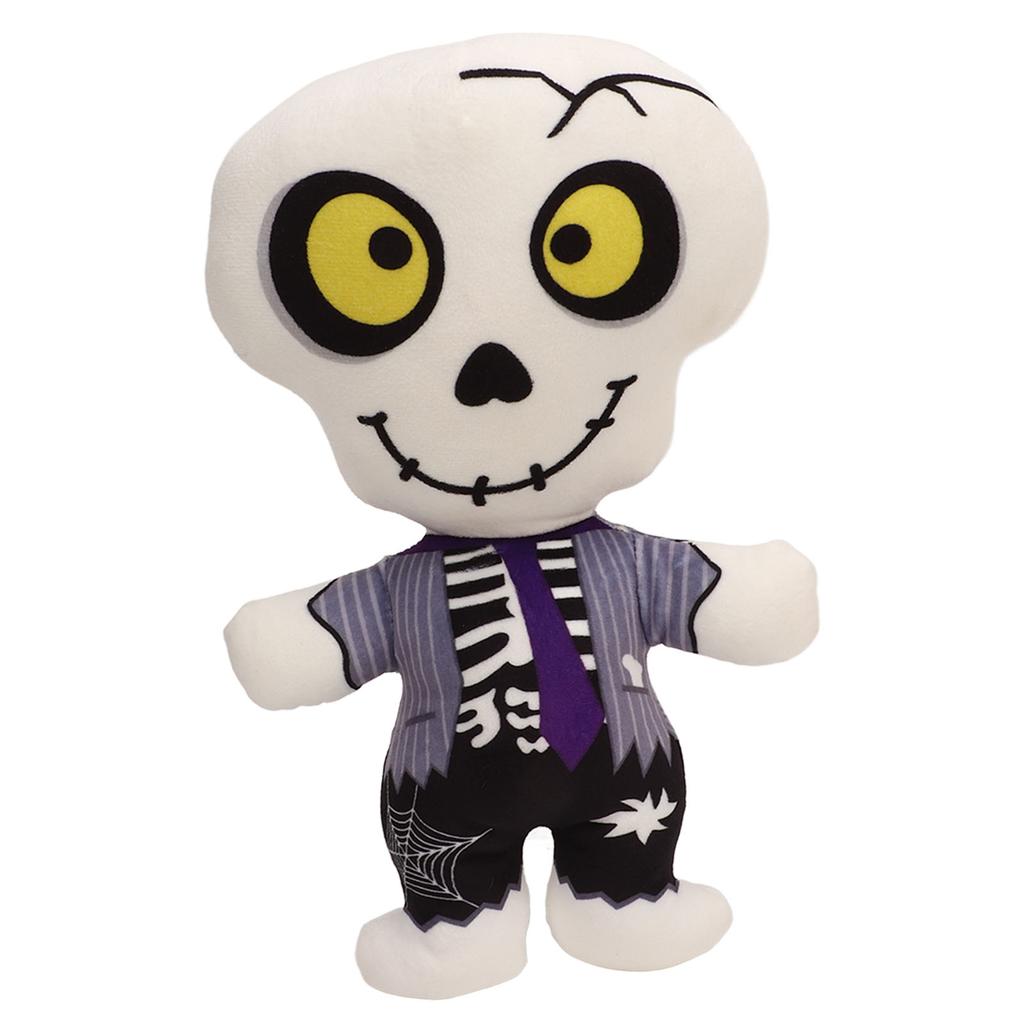 Cartoon Halloween Skull Plush Toy Kid Adult Funny Skeleton Stuffed Doll Home Decoration 11.8 Inch