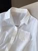 Women's Hollow Lace Loose White Sun Protection Shirt - Thin, Trendy Spring/Summer Top 2026
