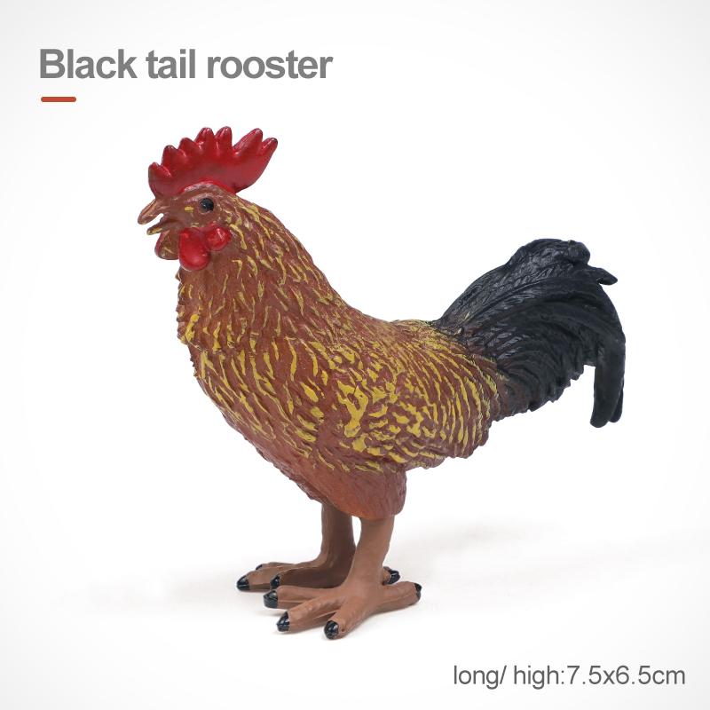 Simulation Farm Animals Poultry Cow Pig Dog Chicken Duck Goose Cub Figurines Model Action Figures Educational Toy For Kids