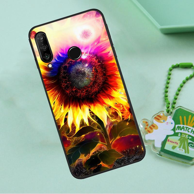 Beauty Yellow Sunflower For Huawei Nova 12i 12s 7i 8i 11i 9 10 SE Y90 Y60 Y70 Y72 Y61 Y91 P30 P40 Lite P60 Pro Case