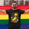 Fun Graphic Bananas Lgbt Tshirts Unisex Unisex Retro American Flag Bananas Tees Casual Gay Lgbtq Pride Month Streetwear