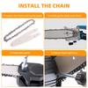 1/4 Chainsaw Chain 4Inch Mini Steel Chainsaw Chains Electric Chainsaws Accessory Chains Replacement Mini Electric Chainsaw