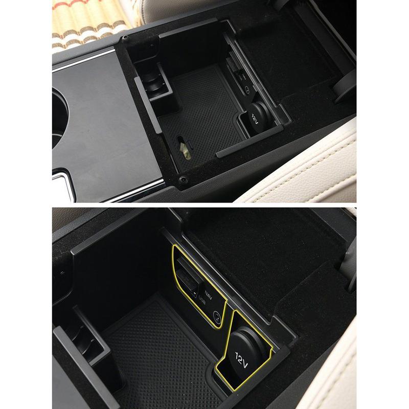 Opbergbak voor Armsteun voor Jaguar XE / XF 2016- F-Pace 2016- Organizerbakje voor Handschoenenkastje Centrale Console