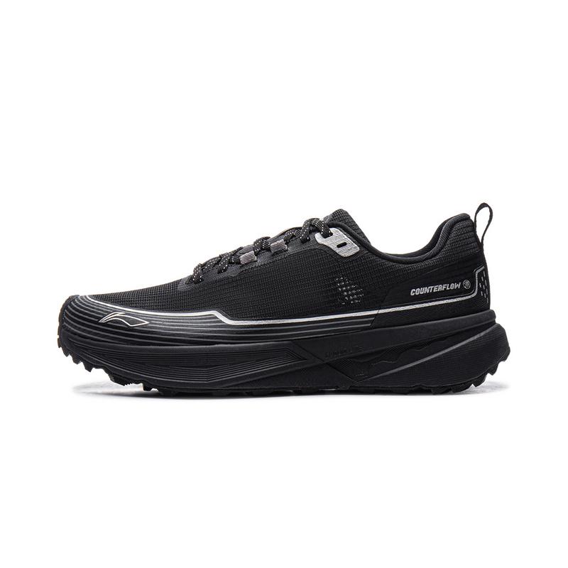 Li-Ning Unisex CF Shuxingji Reflective Shock Absorbing Outdoor Casual Sneakers Black AHCV037-5 37