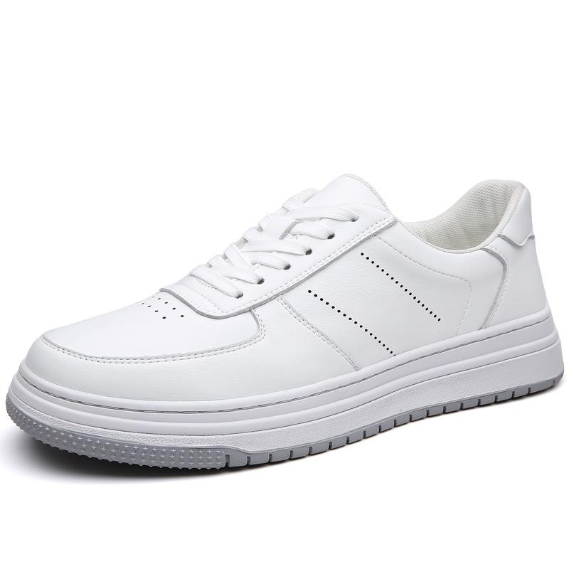 

Little white shoes men s 2025 summer new low-top trend sports and leisure men s shoes white board shoes 2025 38 белый