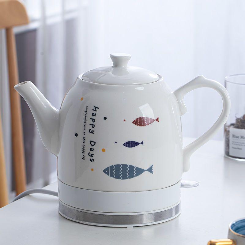 Ceramic Electric Kettle with Auto Power-Off, Large Capacity for Brewing Tea At Home