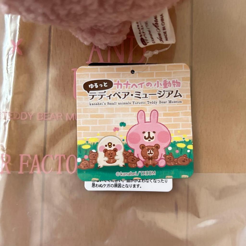 [USED] Kanahei Teddy Bear Museum Pink Teddy Bear