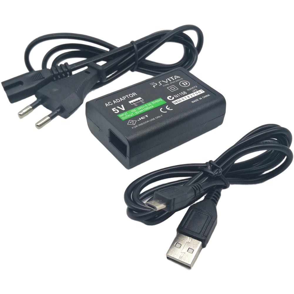 

AC Power Adapter Charger For PS Vita 2000 Gaming Device With 5V 1500mA Output And 1.8m Cable Length Black Color Indoor Use EU