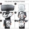 Foldable Car Windshield Sunshade with Storage Bag Universal Front Window Sun Shade UV Protection Blocker for Vehicles 160x86CM