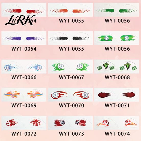 Kids And Adult Temporary Tattoos Soccer Face Stickers, Waterproof Body Art for Sports Holiday Fans, Football Team Party Makeup Decals Game Day Event