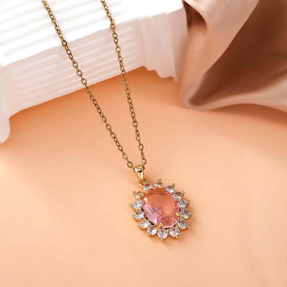 Women's Luxury Titanium Steel Pendant Clavicle & Long Sweater Necklace - Niche Design