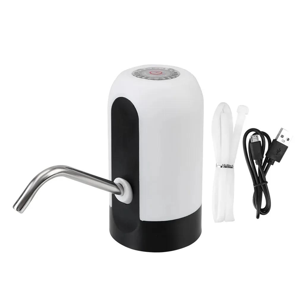 Usb Charging Mini Water Dispenser With Extension Hose Water Pump Portable Bottle Electric Carboy Drinkware Pumps Kitchen Dining