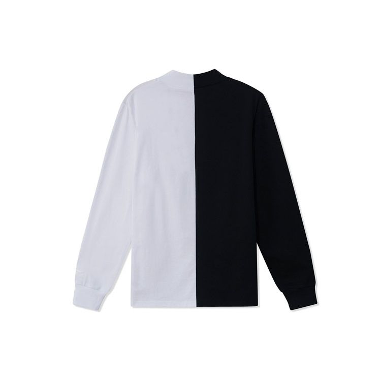 Li-Ning Logo Crew Neck Long Sleeve Sports T-Shirt Men Tops Multicolor AHSRA21-3