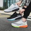 New mesh trendy sports shoes, light student breathable running shoes, thick-soled comfortable low-top fly-woven men's shoes