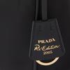 Prada Re-Edition 2005 Enamel Metal Triangle Logo Zipper Closure Recycled Nylon Mini Shoulder Tote Bag Women bags Black 1NE204-R064-F0632