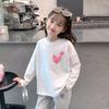 Girls' 100% Cotton Long-Sleeve Base Layer T-Shirt - Breathable Spring/Autumn Top