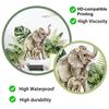 2Pcs Glass Stickers Waterproof Scratch-Resistant PVC Wall Decals Self-Adhesive Peel And Stick Window Decals for Bathroom Kitchen Living Room Removable