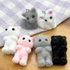 Cat Flocking Keychain 6-piece Doll Goods Custom Bag