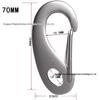 304 Stainless Steel Egg-Shaped Spring Hook Key Clip for Outdoor Use