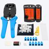 Professional Grade Network Cable Crimping Pliers Set for Cat5, Cat6, Cat7 Connectors