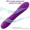 10-Mode USB Rechargeable Silicone Vibrator with Heating and Silent Massage