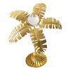 Metal and Crystal Ball Coconut Tree Ornament Natural Flexible Shape Enhance the Artistic Sense of Space for Living Room Bedroom