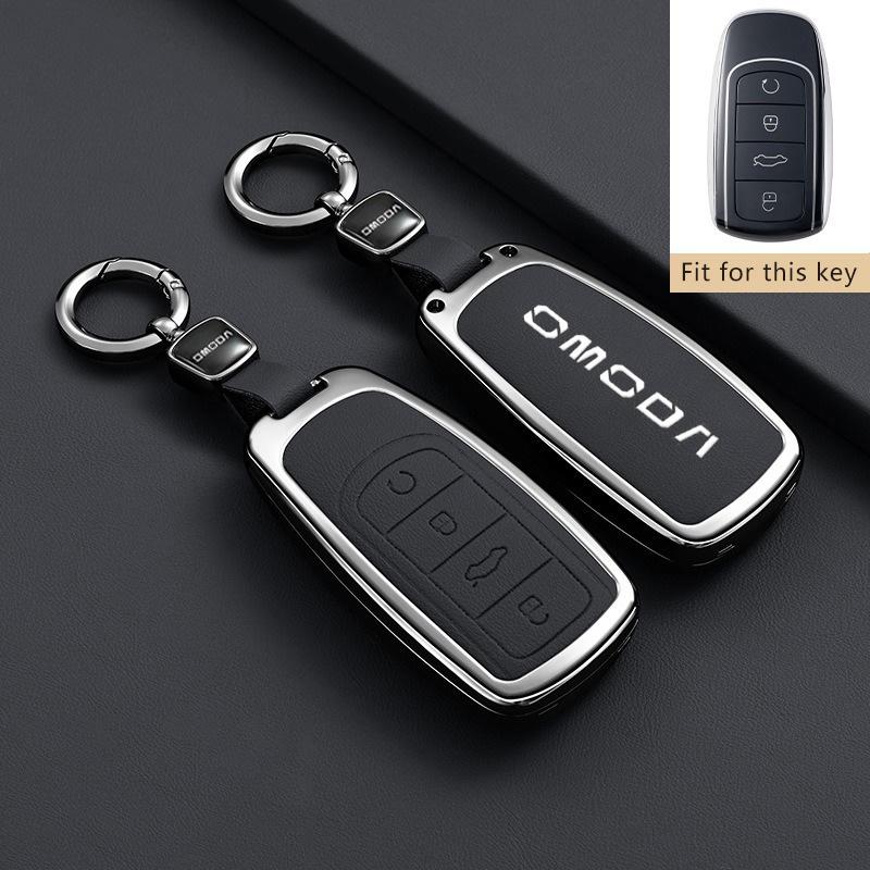 Zinc Alloy Car Key Case For Chery Omoda C5 5 E5 Suv 7 3 8 Fx Keychain Remote Protection Cover Bag Shell Holder Fob Accessories