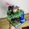 Enchanted Peach Blossom Micro Mini Lake Building Blocks Set for Adults and Kids:  Fairy Tale Design,Educational and Decorative