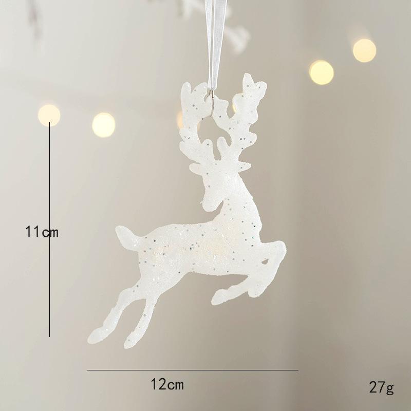 2025 New Year Christmas Ornaments DIY Gift Christmas Tree Elk Pendant Hanging Decorations for Home Christmas Kids Gifts natale