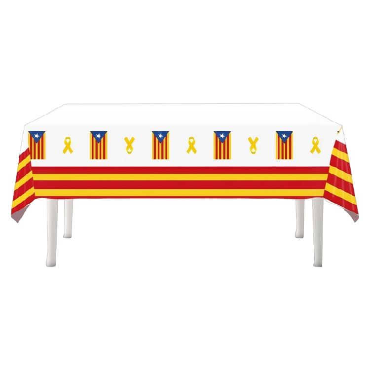 

Large Patriotic Three Color Dining Table Cover Sturdy Polyethylene Materials With Fade Resistant Technology