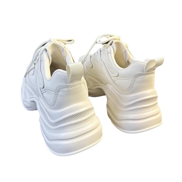 Star with the same platform dad shoes women's 2025 spring new casual women's shoes versatile sports little white single shoes Internet celebrity