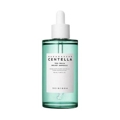 Madagascar Centella Tea-Trica Relief Ampoule 100 Ml, Acne Care, Moisturizing, Korean Cosmetics, Kbeauty, Sample