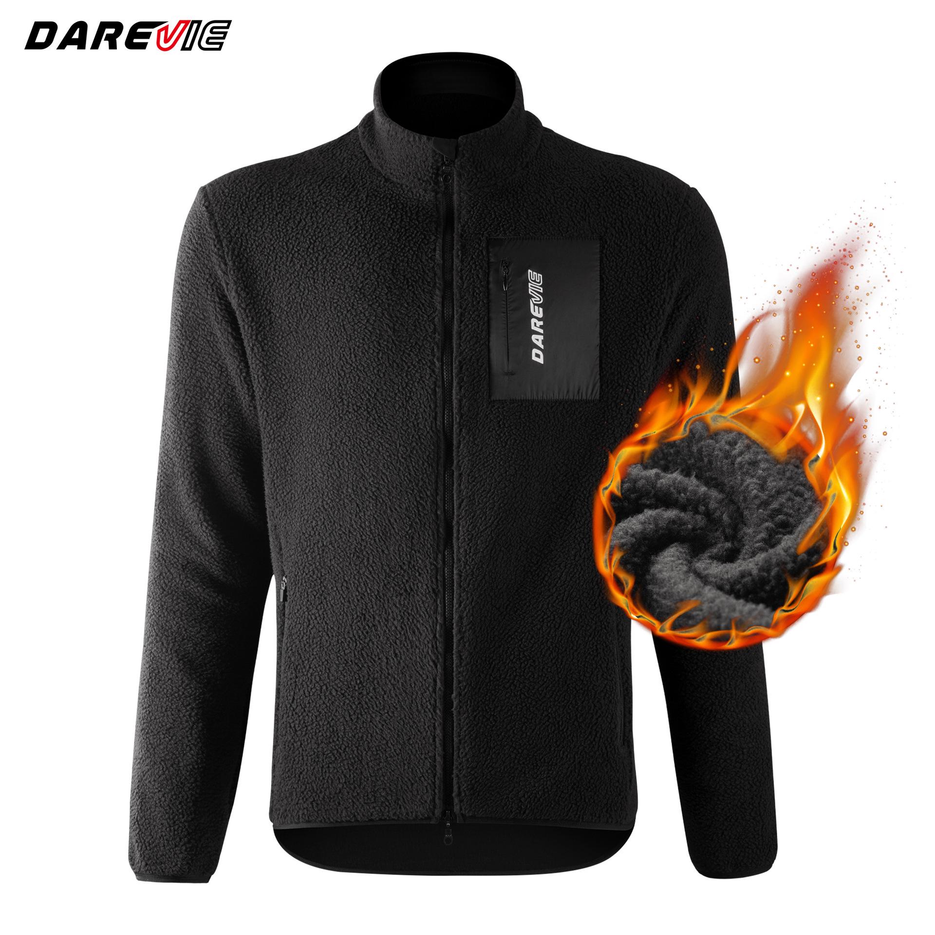 Yongwei Darevie Winter Fleece Stand-Up Collar Casual Top S Euro чёрный 12240₽