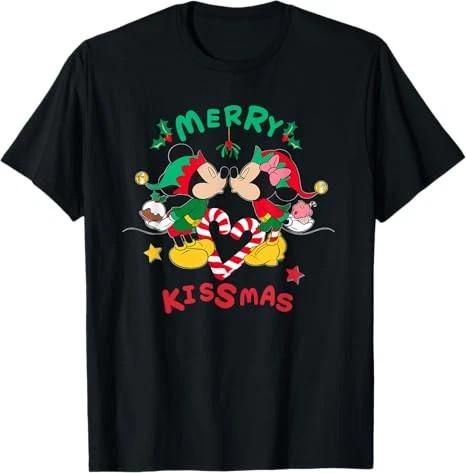 Mickey And Minnie Mouse Christmas TShirt Unisex S