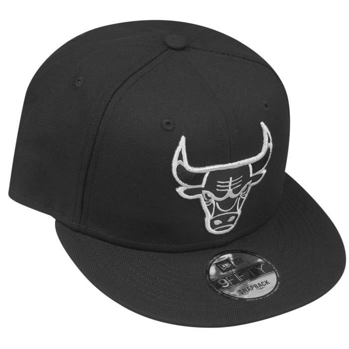 Casquette Snapback - NEW ERA - 9Fifty - Chicago Bulls - Noir Gris - Sportswear