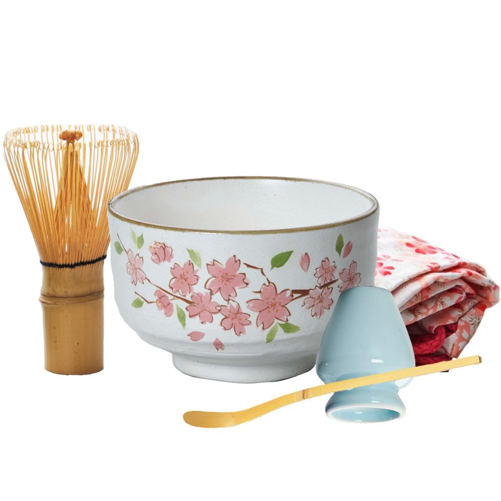 Matcha Bowl 5-Piece Set, Sakura, L015