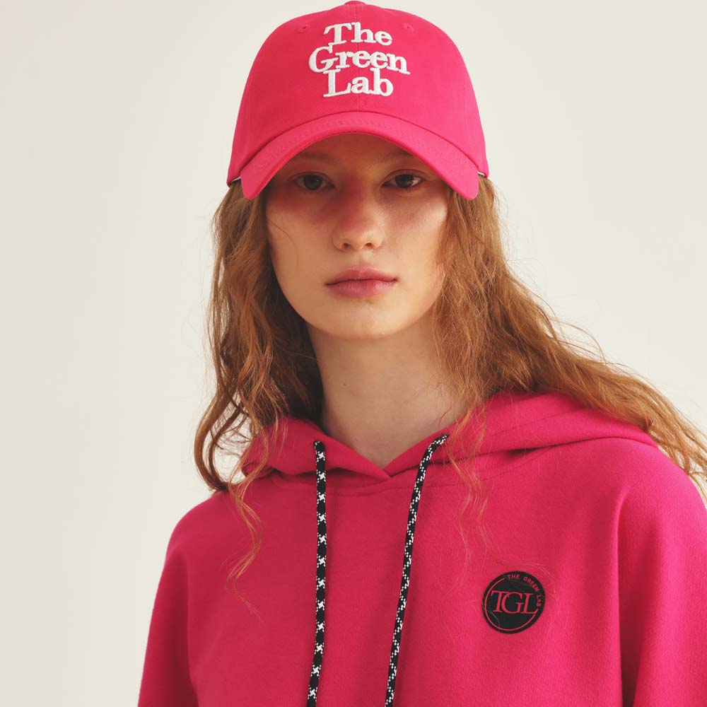 THE GREEN LAB Embroidered Ball Cap [Pink]