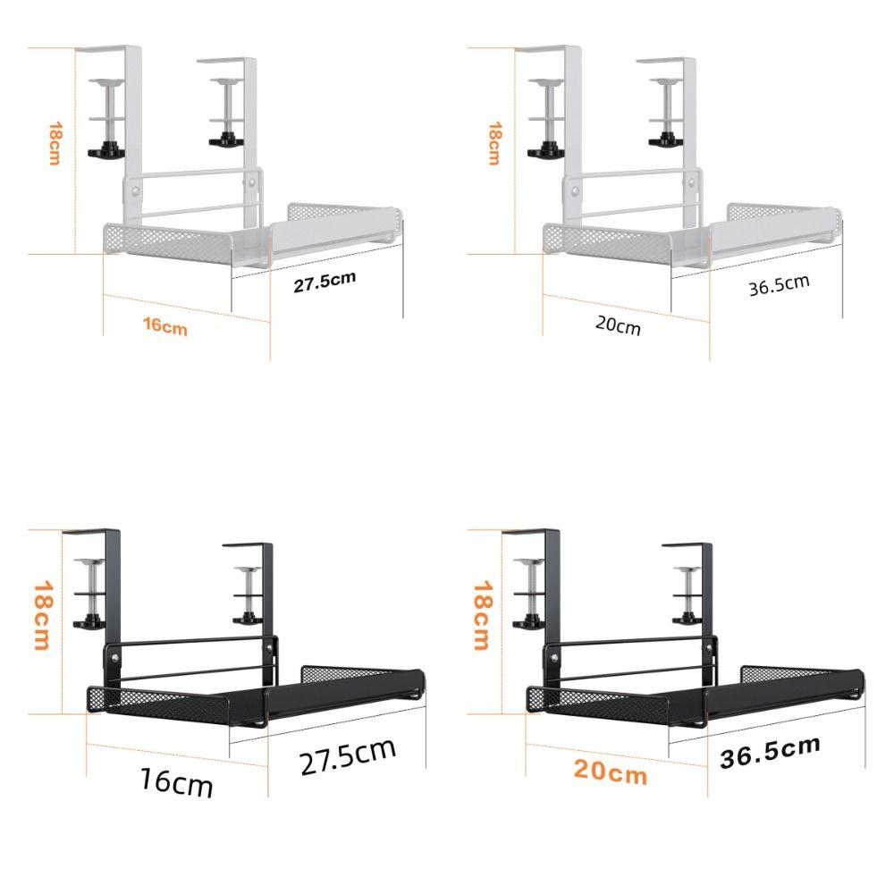 No Drill Cable Management Tray Steel Desk Wire Management New Cable Organizers
