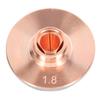 Laser Nozzle Cutting Machine Head Cutter Dual Optical Fibre Chrome Plated Copper 1.8mm  0.07in