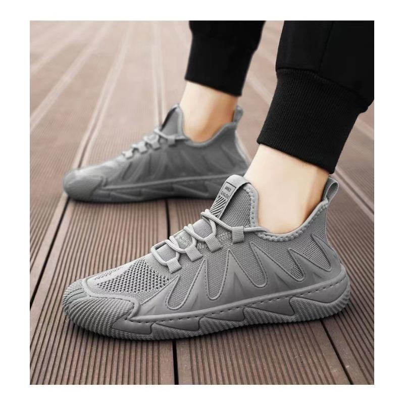 Men's Autumn Casual Shoes – Running Athletic Sneakers for Men, Black Work Shoes for Young Adults, Lightweight Comfort