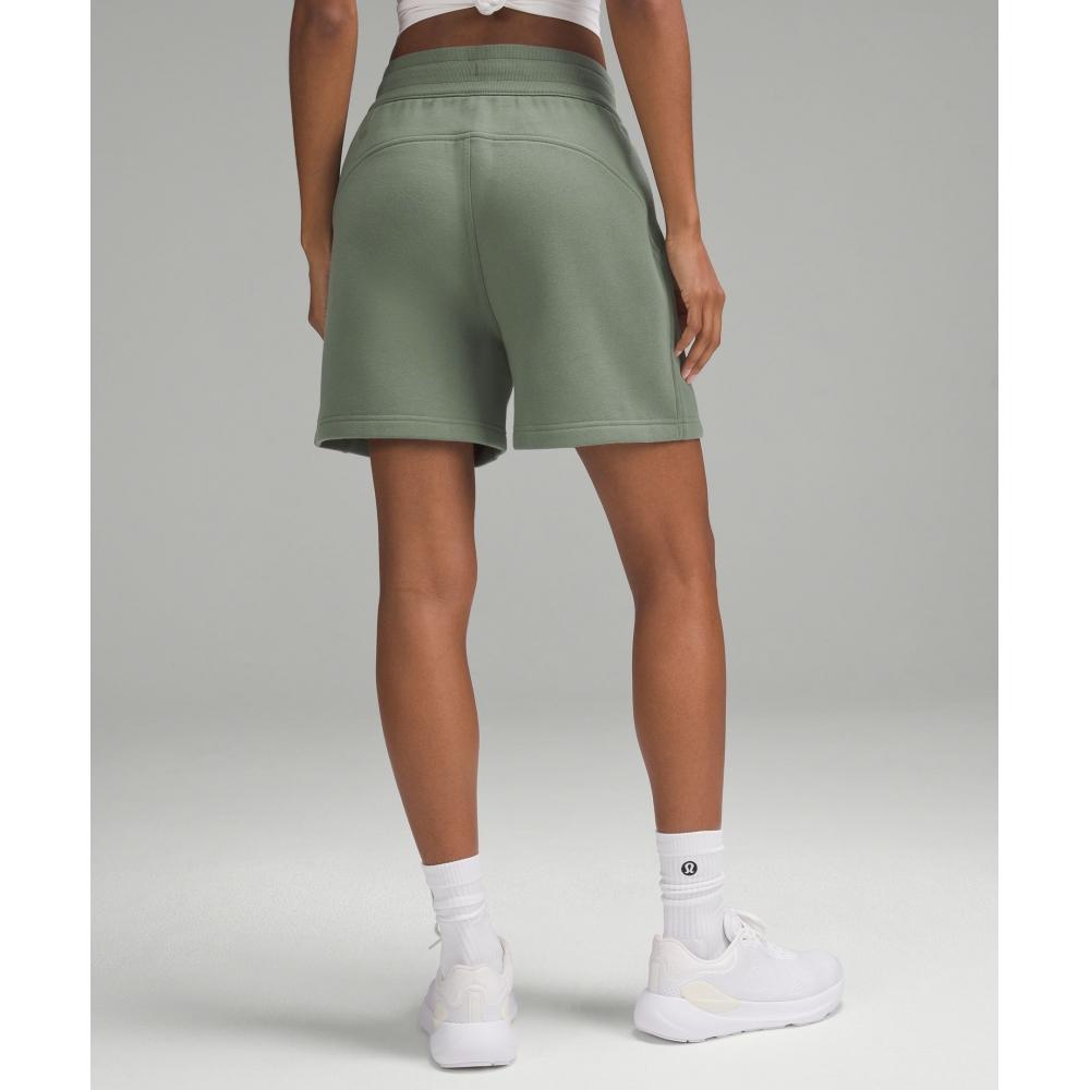 Lululemon Scuba High Rise Short 5  Grey Eucalyptus