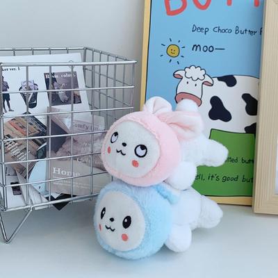 Cute Little Rabbit Plush Doll Pendant Girl Heart Grab Machine Doll Hanging Ornament Doll Puppet Rabbit Keychain