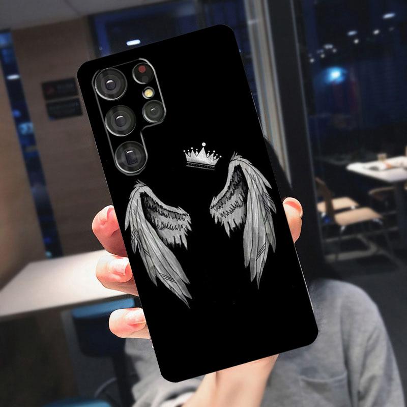 Exquisite Wings Cover For Samsung Galaxy S23 S24 S25 Ultra S21 S22 S20 S9 S10 Plus S21 FE S24 FE Phone Case