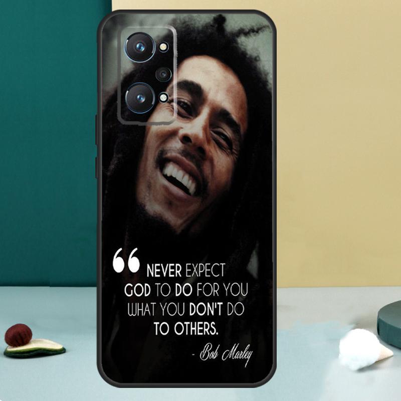 Bob Marley Quotes Rasta Reggae For Realme 13 12 10 11 14 Pro Plus GT 6 5 6T GT7 Pro C55 C53 C51 C21Y C25S C75 C67 C61 Case