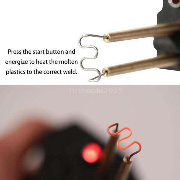 70W Heißhefter PVC-Kunststoffschweißgerät Heißluftpistole Schweißgerät Autostoßstangen-Reparaturwerkzeuge