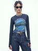 DILETTANTISME Moon Warmer Graphic Crop T-Shirt