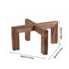 Indoor Corner Plant Stand Retro Wooden Display Rack Decorative Plant Shelves Support Plant Flower Bed Base Rack for Bedroom