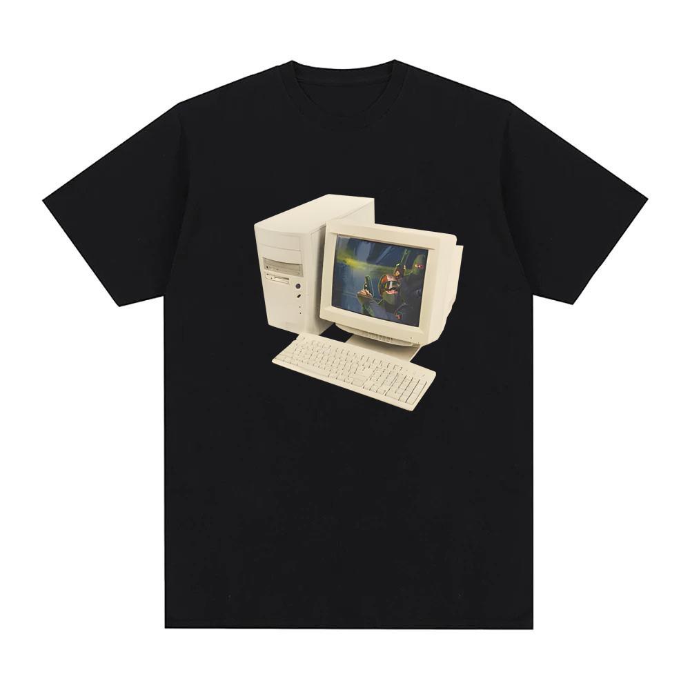2026 Summer New Counter Strike T-Shirt Shooting Hot-blooded Gunfight Game Graphic Printing High Quality Comfortable Tee-shirt